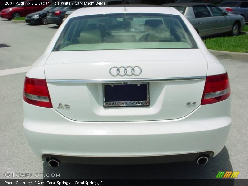 Ibis White / Cardamom Beige 2007 Audi A6 3.2 Sedan