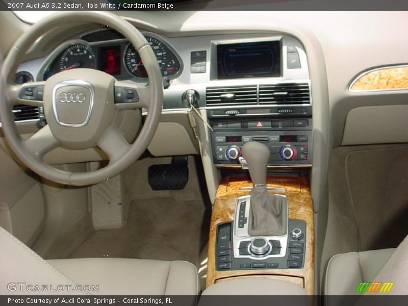 Ibis White / Cardamom Beige 2007 Audi A6 3.2 Sedan