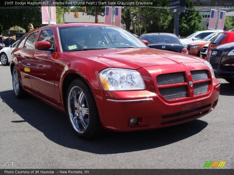 Inferno Red Crystal Pearl / Dark Slate Gray/Light Graystone 2005 Dodge Magnum R/T