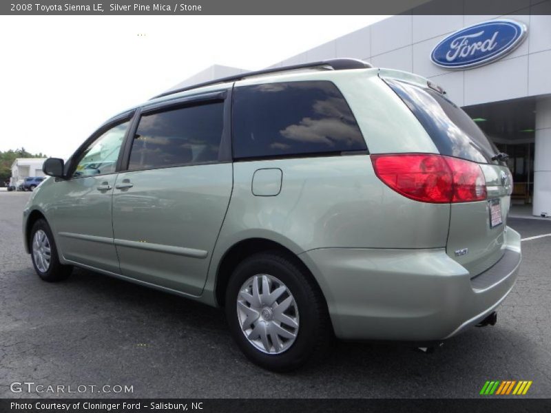 Silver Pine Mica / Stone 2008 Toyota Sienna LE