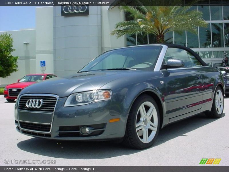 Dolphin Gray Metallic / Platinum 2007 Audi A4 2.0T Cabriolet