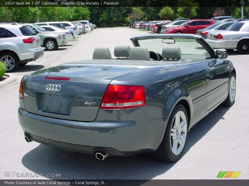 Dolphin Gray Metallic / Platinum 2007 Audi A4 2.0T Cabriolet