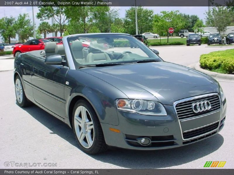 Dolphin Gray Metallic / Platinum 2007 Audi A4 2.0T Cabriolet