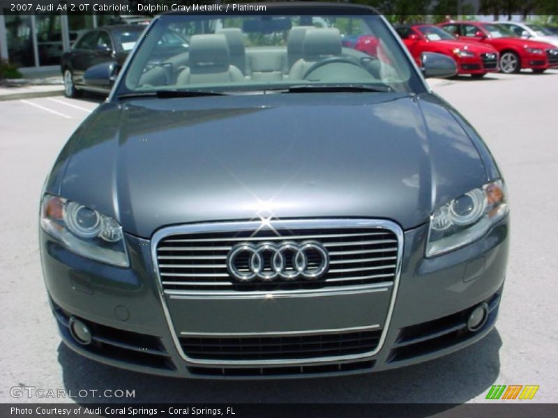 Dolphin Gray Metallic / Platinum 2007 Audi A4 2.0T Cabriolet