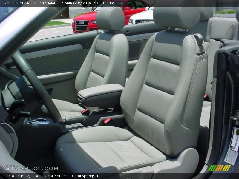 Dolphin Gray Metallic / Platinum 2007 Audi A4 2.0T Cabriolet