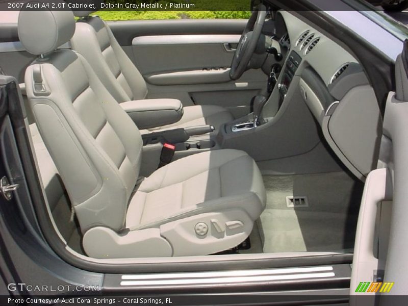 Dolphin Gray Metallic / Platinum 2007 Audi A4 2.0T Cabriolet