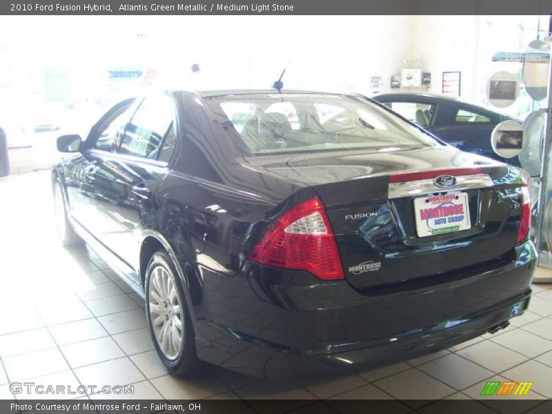 Atlantis Green Metallic / Medium Light Stone 2010 Ford Fusion Hybrid