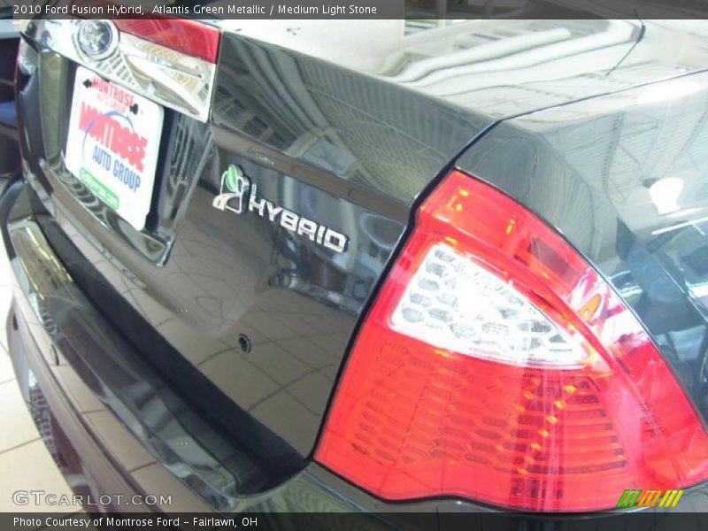 Atlantis Green Metallic / Medium Light Stone 2010 Ford Fusion Hybrid