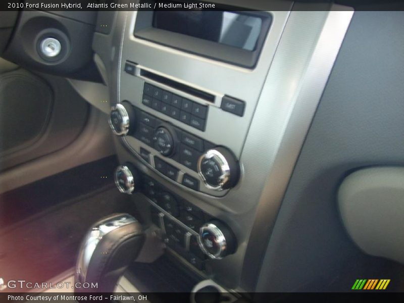 Atlantis Green Metallic / Medium Light Stone 2010 Ford Fusion Hybrid