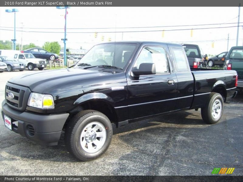 Black / Medium Dark Flint 2010 Ford Ranger XLT SuperCab