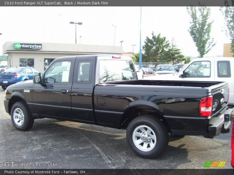 Black / Medium Dark Flint 2010 Ford Ranger XLT SuperCab