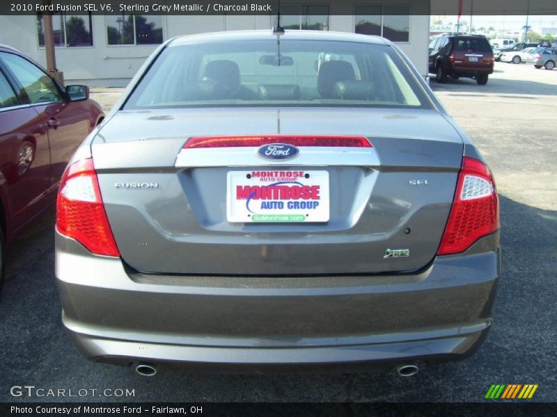 Sterling Grey Metallic / Charcoal Black 2010 Ford Fusion SEL V6