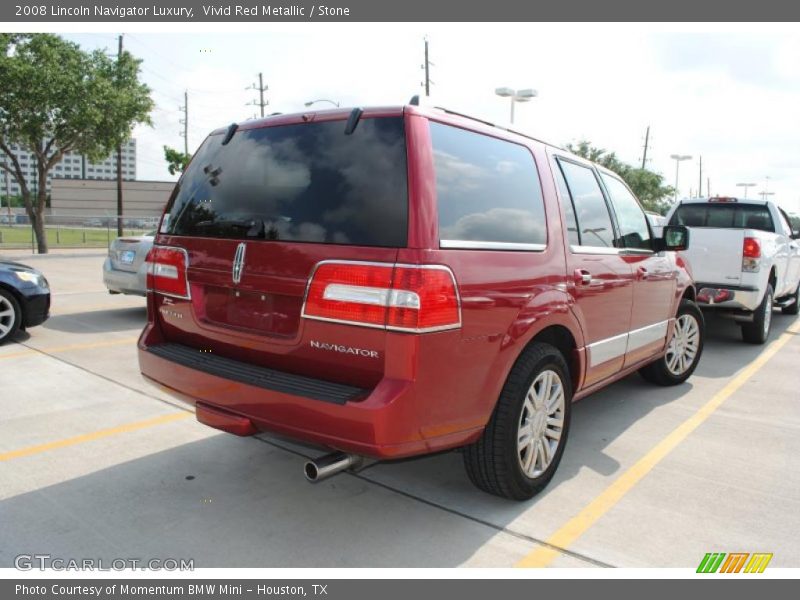 Vivid Red Metallic / Stone 2008 Lincoln Navigator Luxury