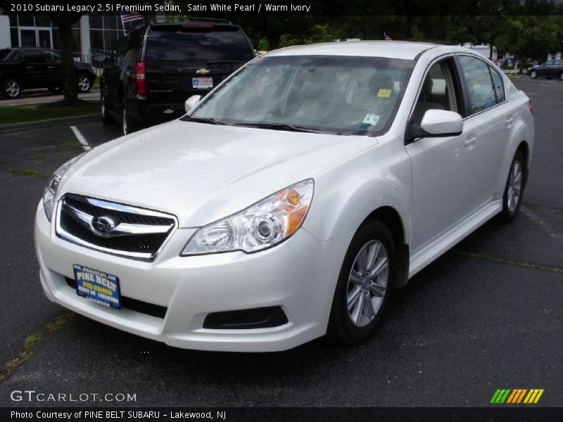 Satin White Pearl / Warm Ivory 2010 Subaru Legacy 2.5i Premium Sedan