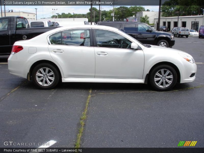 Satin White Pearl / Warm Ivory 2010 Subaru Legacy 2.5i Premium Sedan