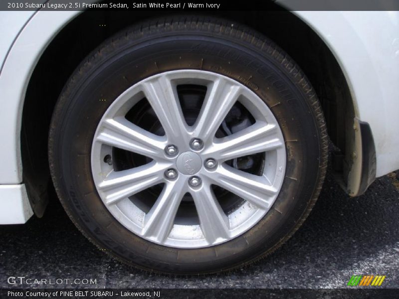 Satin White Pearl / Warm Ivory 2010 Subaru Legacy 2.5i Premium Sedan