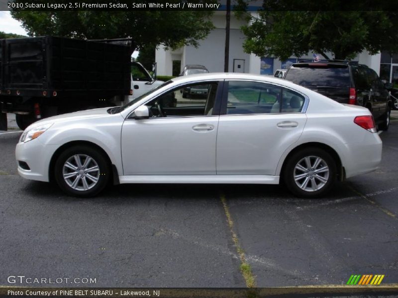Satin White Pearl / Warm Ivory 2010 Subaru Legacy 2.5i Premium Sedan