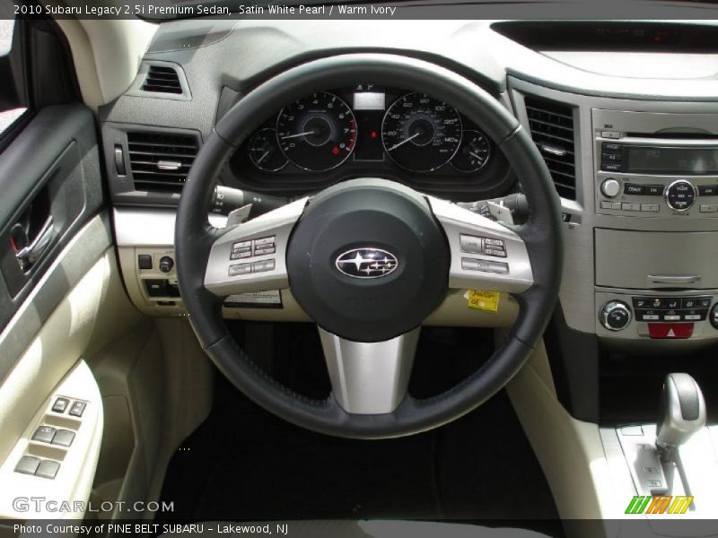 Satin White Pearl / Warm Ivory 2010 Subaru Legacy 2.5i Premium Sedan