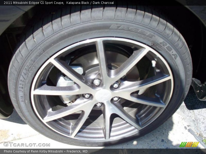 Kalapana Black / Dark Charcoal 2011 Mitsubishi Eclipse GS Sport Coupe