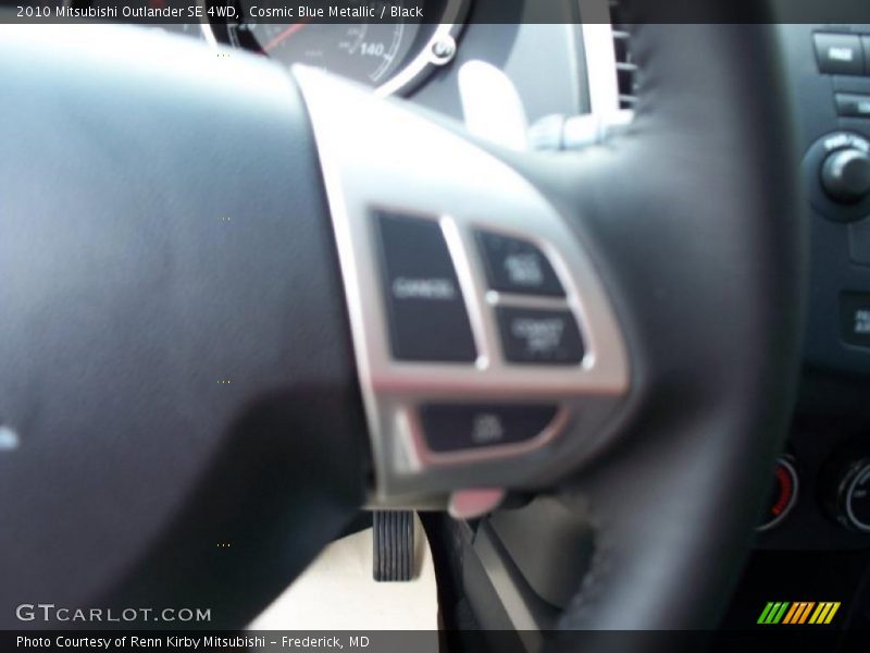 Cosmic Blue Metallic / Black 2010 Mitsubishi Outlander SE 4WD