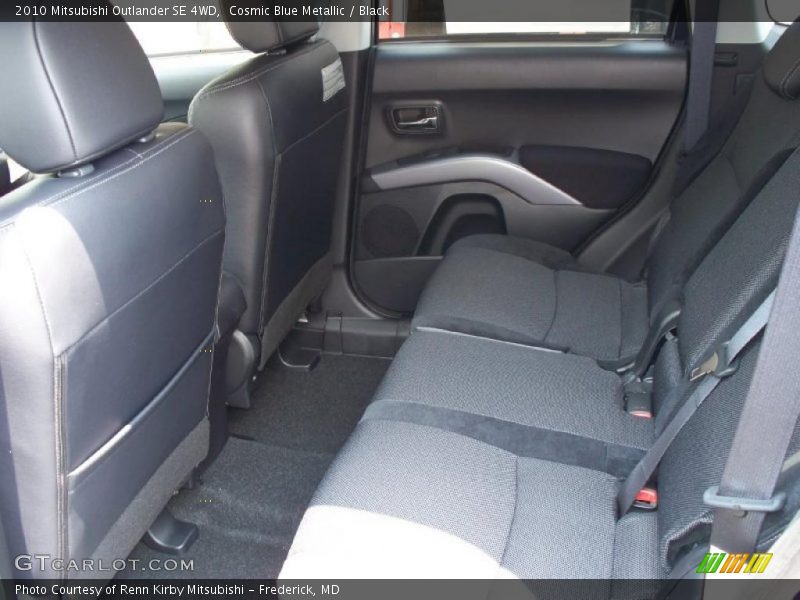 Cosmic Blue Metallic / Black 2010 Mitsubishi Outlander SE 4WD