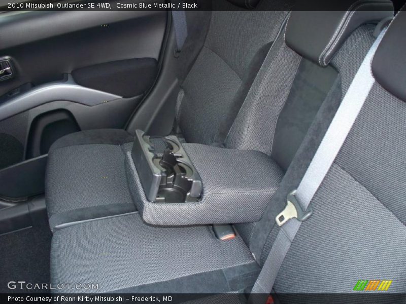 Cosmic Blue Metallic / Black 2010 Mitsubishi Outlander SE 4WD