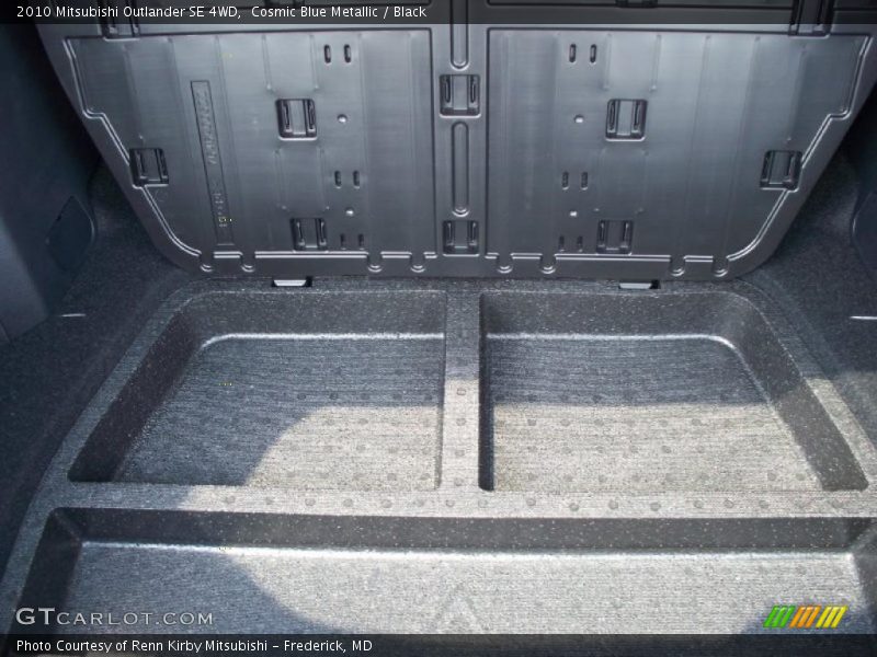Cosmic Blue Metallic / Black 2010 Mitsubishi Outlander SE 4WD