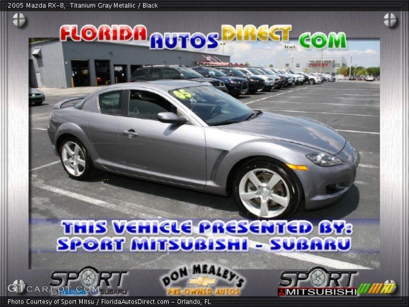 Titanium Gray Metallic / Black 2005 Mazda RX-8