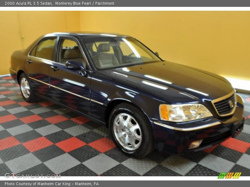 Monterey Blue Pearl / Parchment 2000 Acura RL 3.5 Sedan