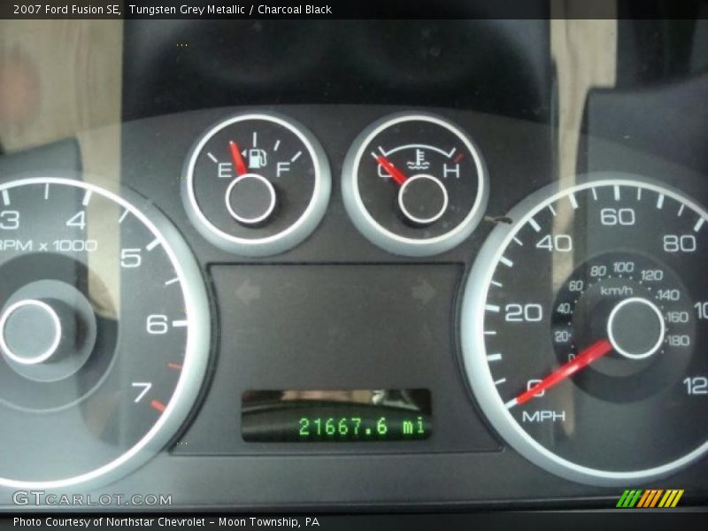 Tungsten Grey Metallic / Charcoal Black 2007 Ford Fusion SE