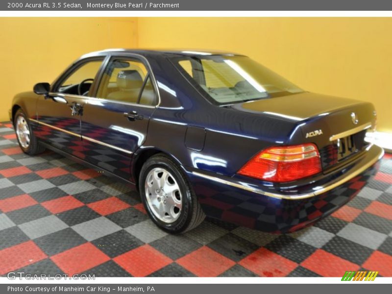 Monterey Blue Pearl / Parchment 2000 Acura RL 3.5 Sedan