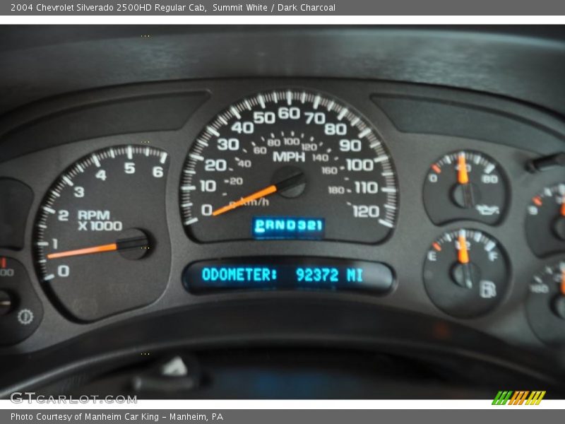 Summit White / Dark Charcoal 2004 Chevrolet Silverado 2500HD Regular Cab