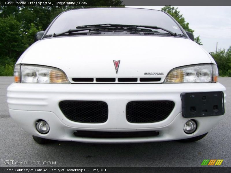 Bright White / Gray 1995 Pontiac Trans Sport SE