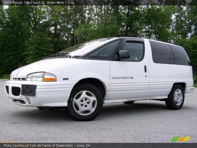 Bright White / Gray 1995 Pontiac Trans Sport SE