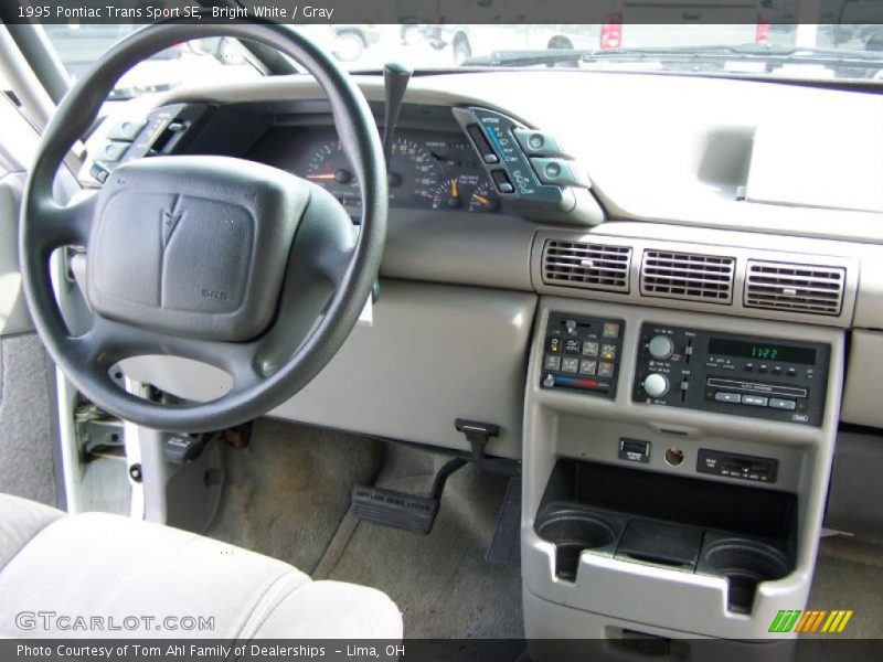 Bright White / Gray 1995 Pontiac Trans Sport SE