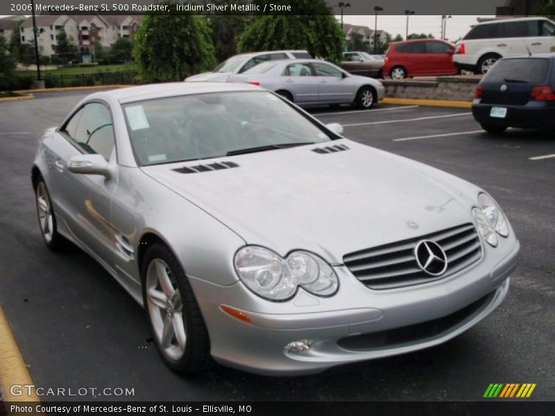 Iridium Silver Metallic / Stone 2006 Mercedes-Benz SL 500 Roadster