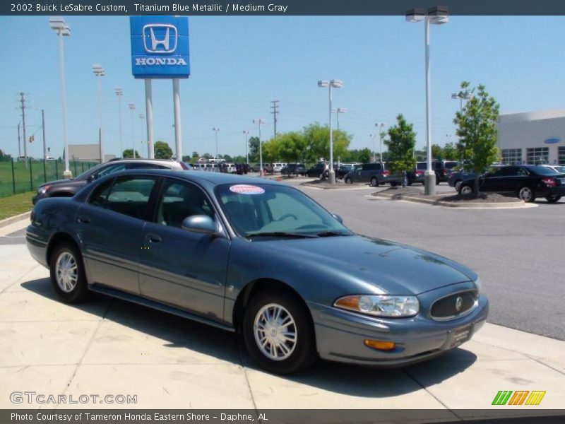 Titanium Blue Metallic / Medium Gray 2002 Buick LeSabre Custom