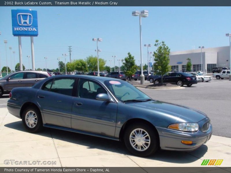 Titanium Blue Metallic / Medium Gray 2002 Buick LeSabre Custom