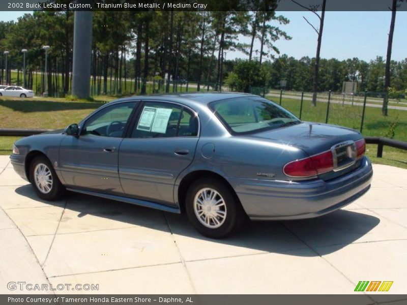 Titanium Blue Metallic / Medium Gray 2002 Buick LeSabre Custom