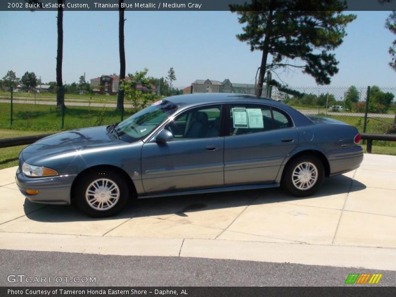 Titanium Blue Metallic / Medium Gray 2002 Buick LeSabre Custom