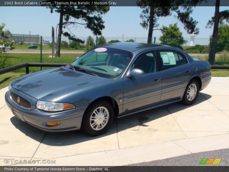 Titanium Blue Metallic / Medium Gray 2002 Buick LeSabre Custom