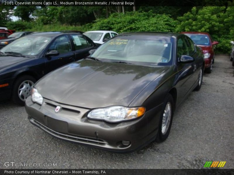 Medium Bronzemist Metallic / Neutral Beige 2001 Chevrolet Monte Carlo LS
