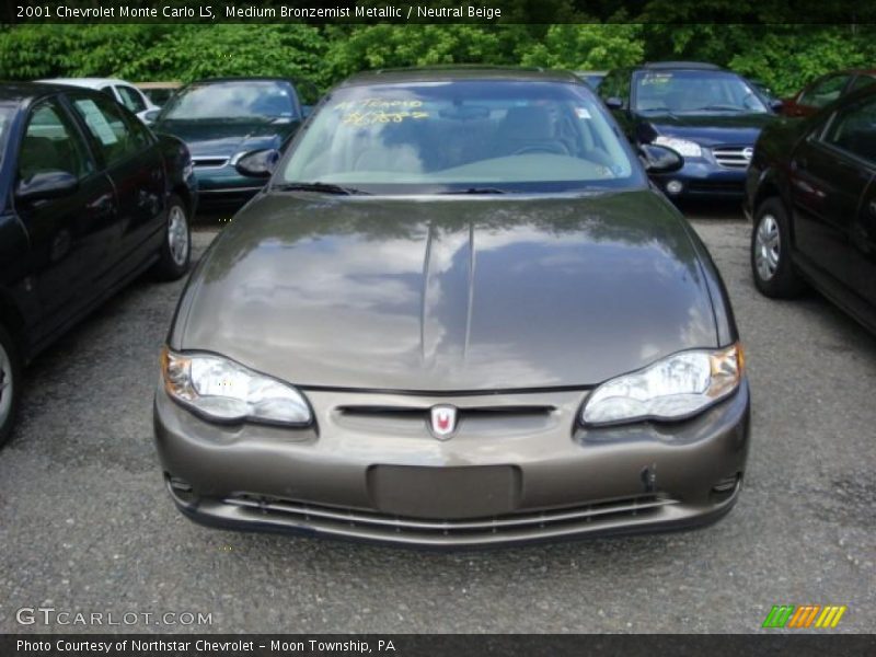 Medium Bronzemist Metallic / Neutral Beige 2001 Chevrolet Monte Carlo LS