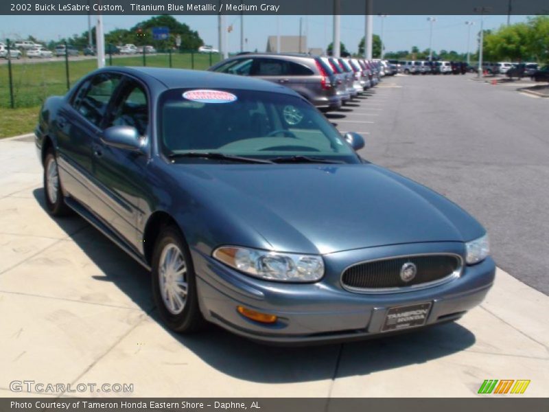 Titanium Blue Metallic / Medium Gray 2002 Buick LeSabre Custom