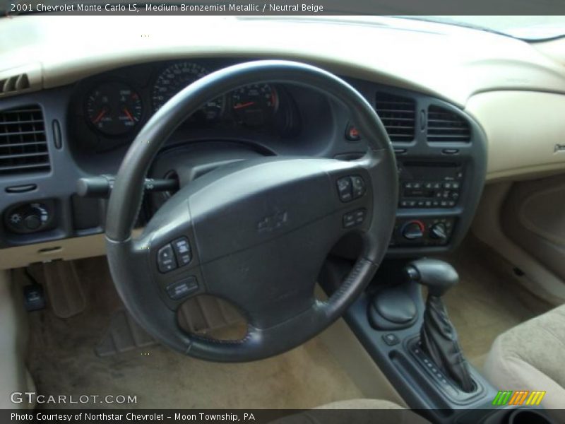 Medium Bronzemist Metallic / Neutral Beige 2001 Chevrolet Monte Carlo LS