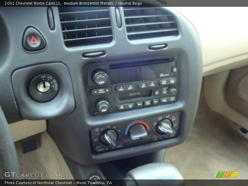 Medium Bronzemist Metallic / Neutral Beige 2001 Chevrolet Monte Carlo LS