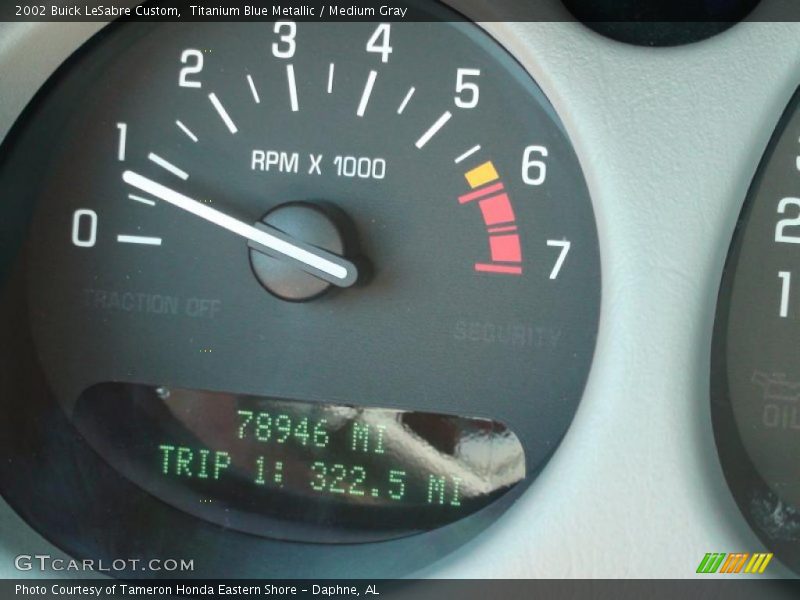Titanium Blue Metallic / Medium Gray 2002 Buick LeSabre Custom