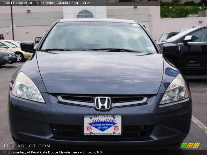 Graphite Pearl / Gray 2004 Honda Accord EX V6 Sedan