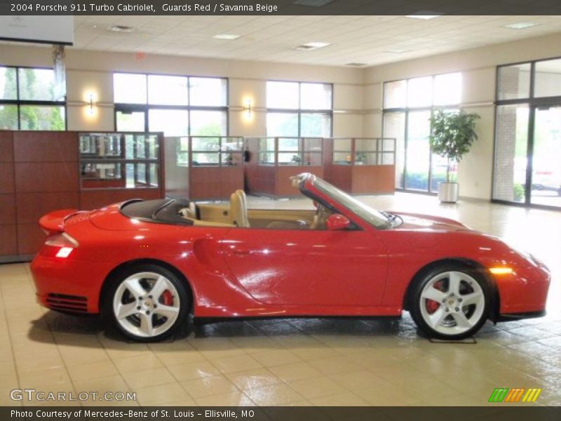 Guards Red / Savanna Beige 2004 Porsche 911 Turbo Cabriolet