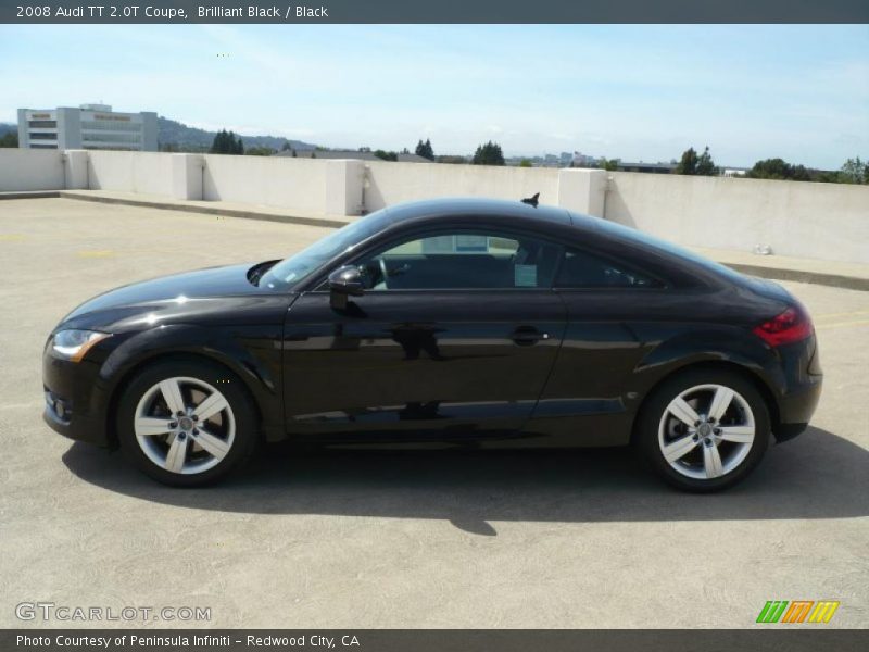 Brilliant Black / Black 2008 Audi TT 2.0T Coupe